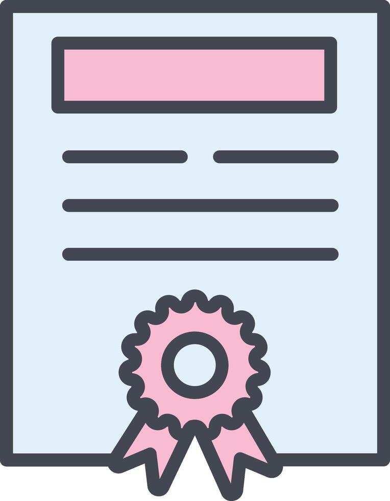 certificaat vector pictogram