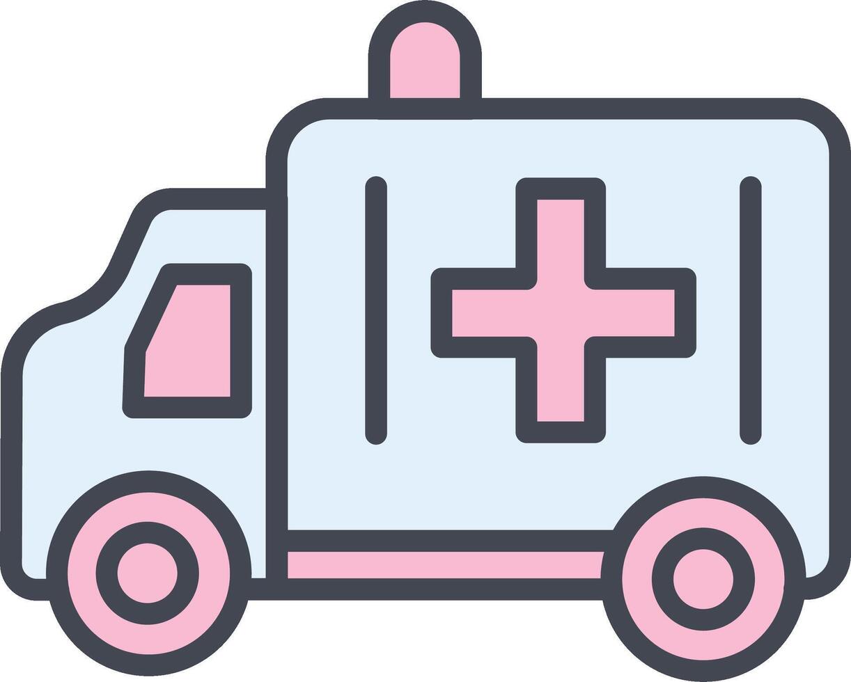 ambulance vector pictogram