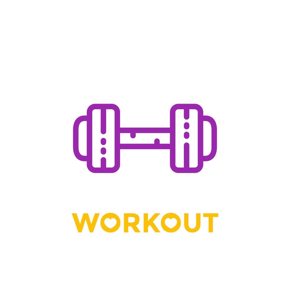 training, fitness pictogram op wit vector