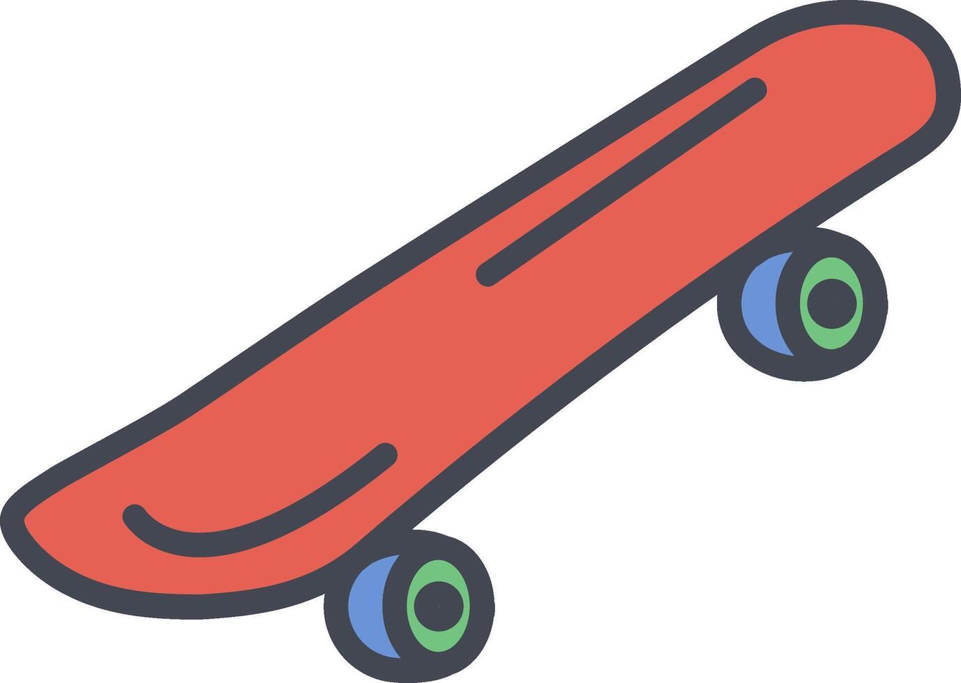 skateboard vector pictogram