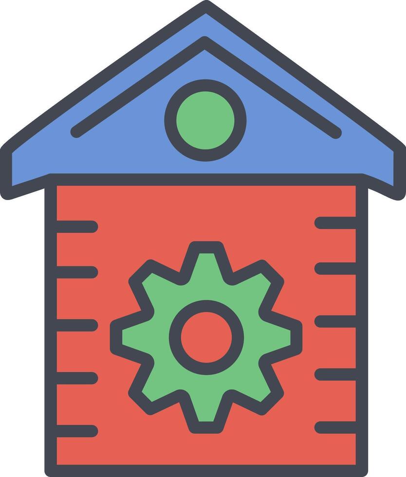 huis instelling vector icoon