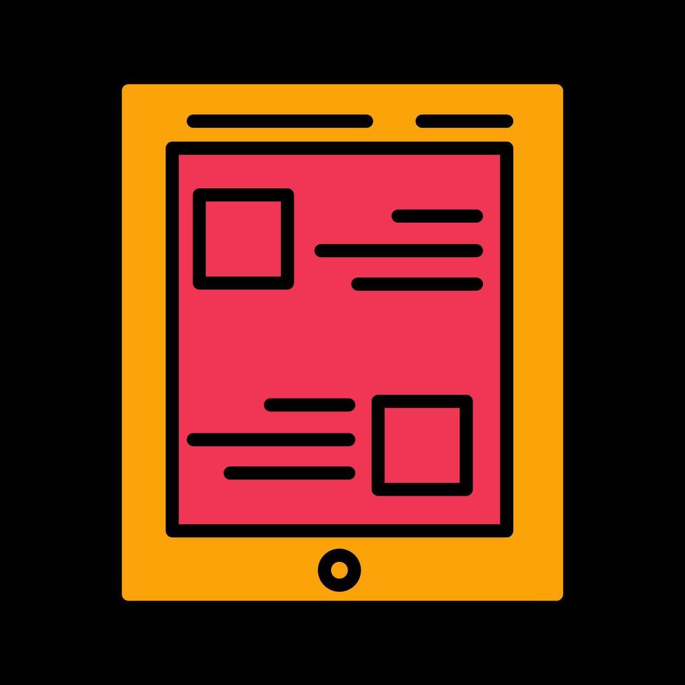 tablet vector pictogram