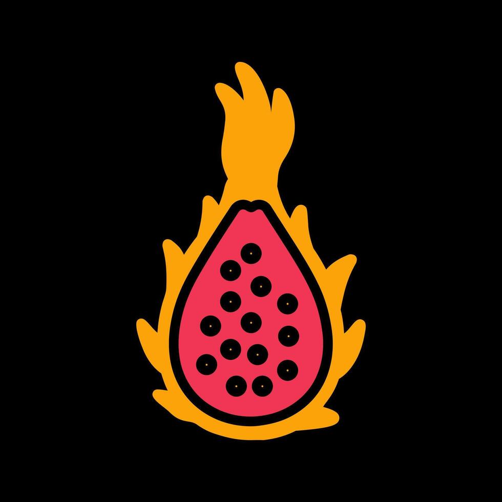 draak fruit vector icoon