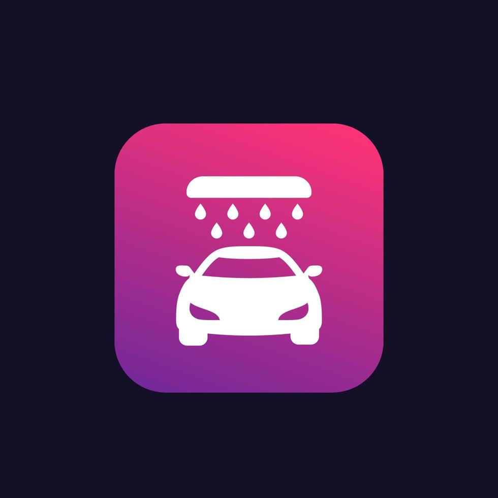 car wash service vector icon