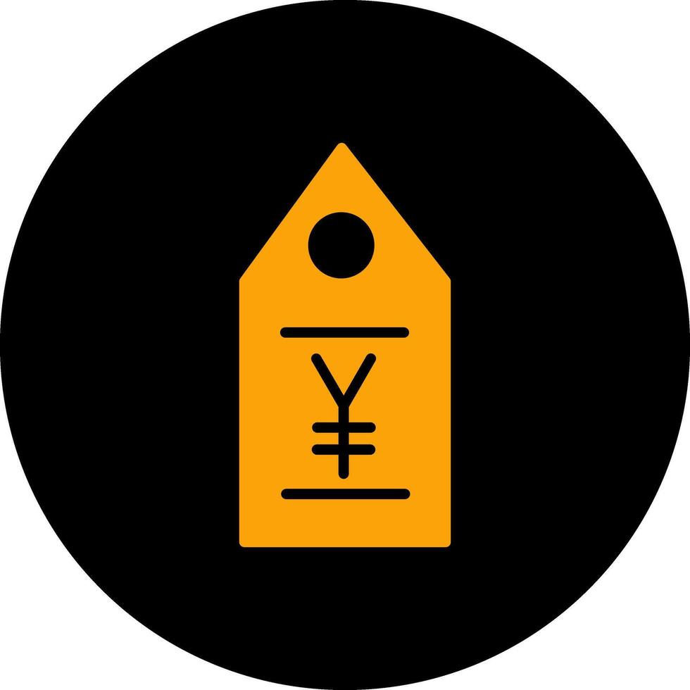 yen label vector icoon