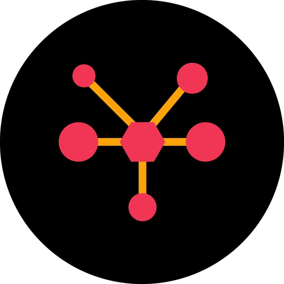 molecuul vector pictogram