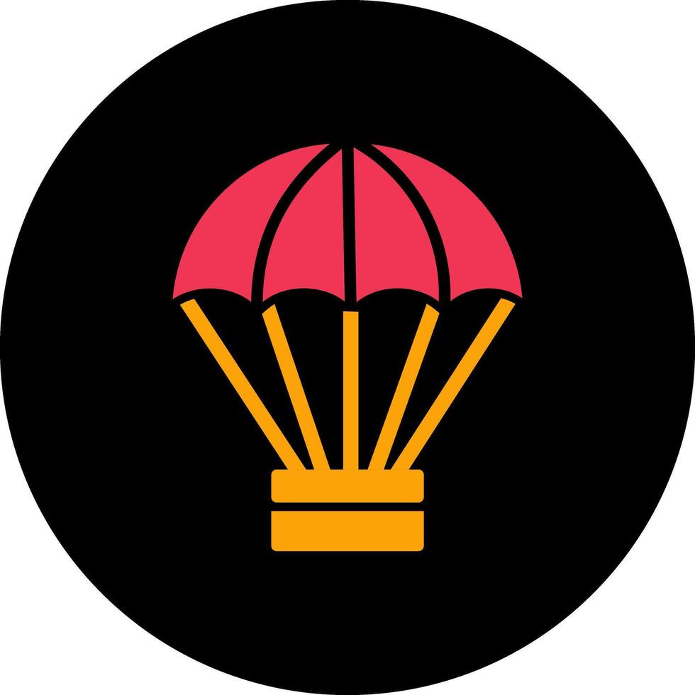 parachute vector pictogram