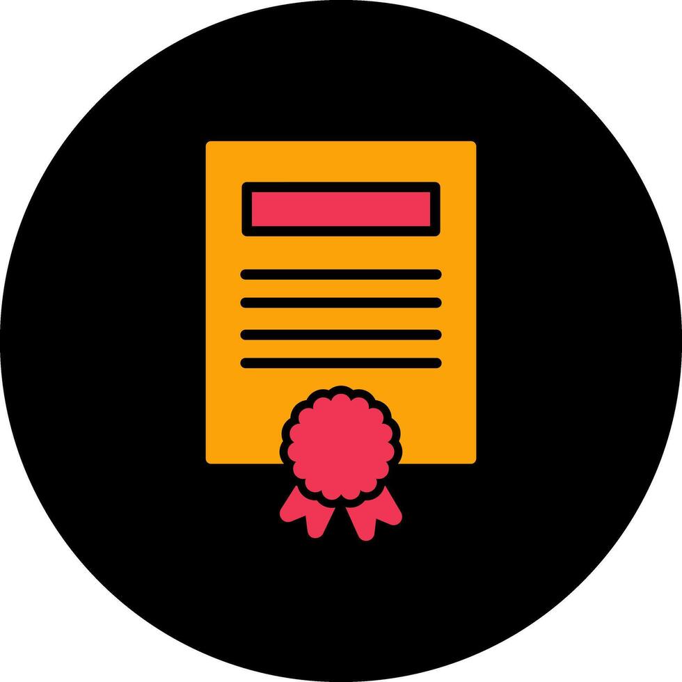 certificaat vector pictogram