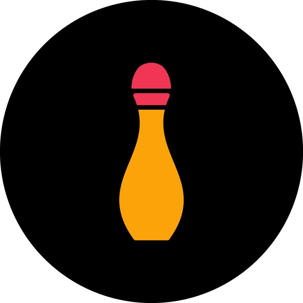 bowling pin vector icon