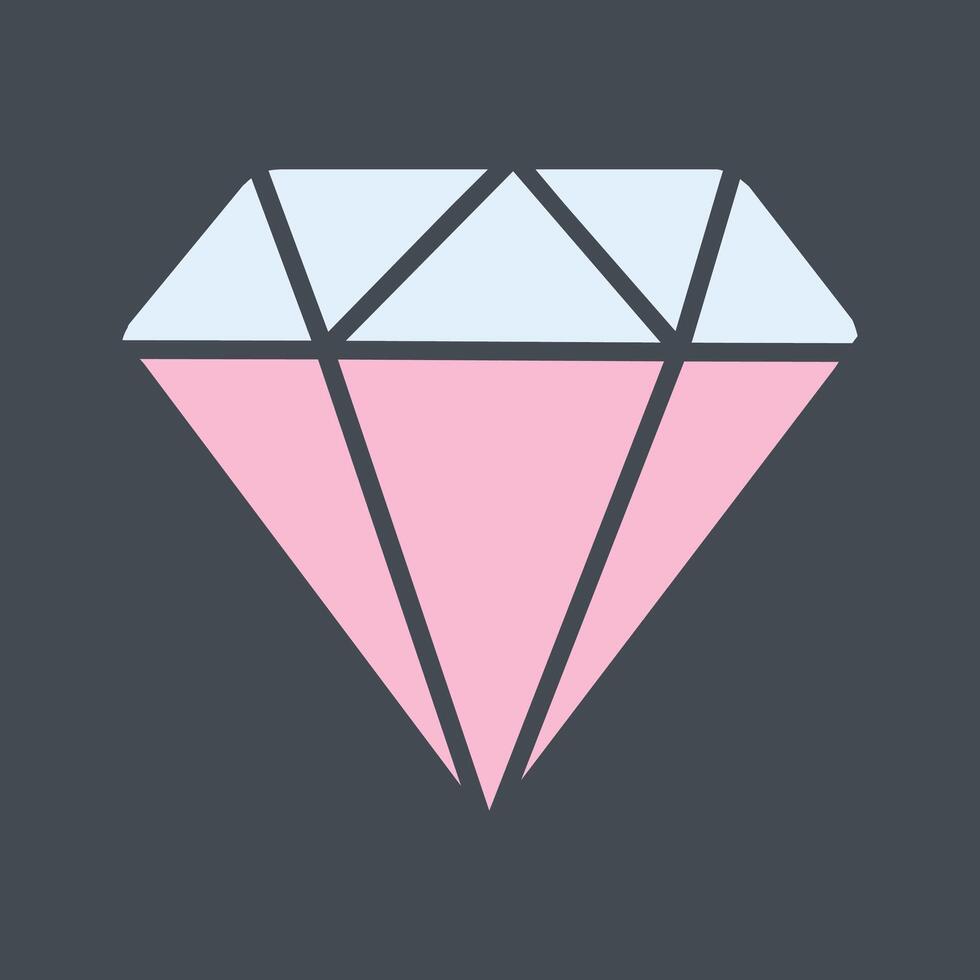 diamant vector pictogram