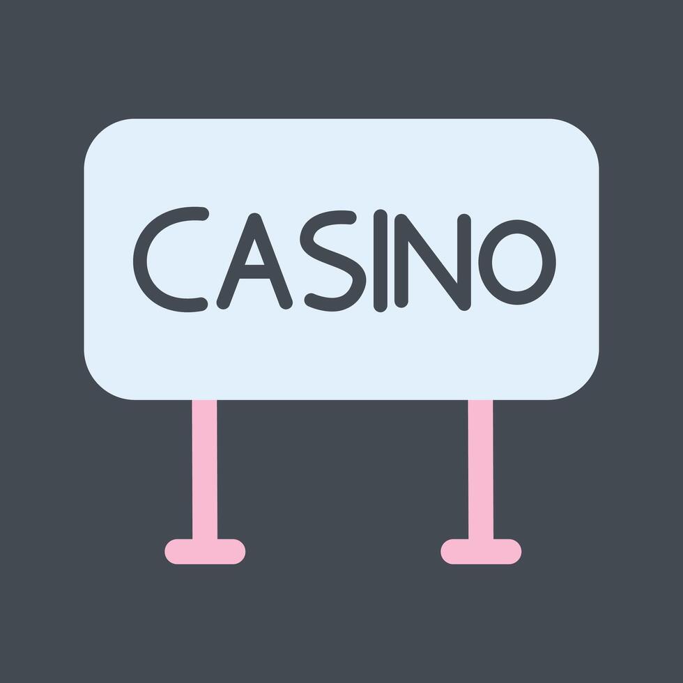 casino teken vector icoon