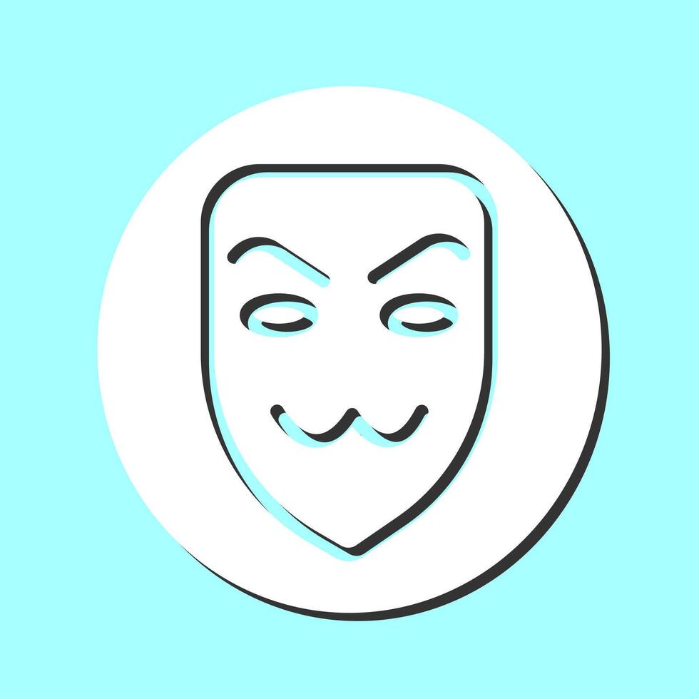 hacker masker vector icoon