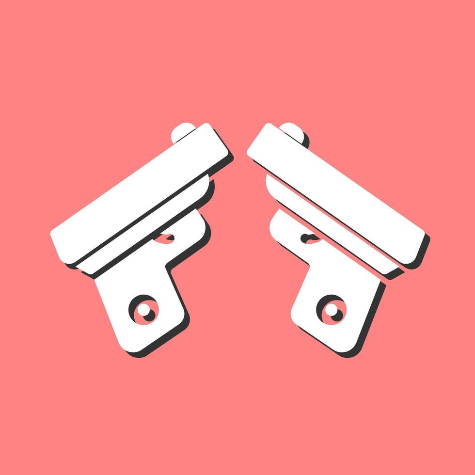 twee geweren vector icoon