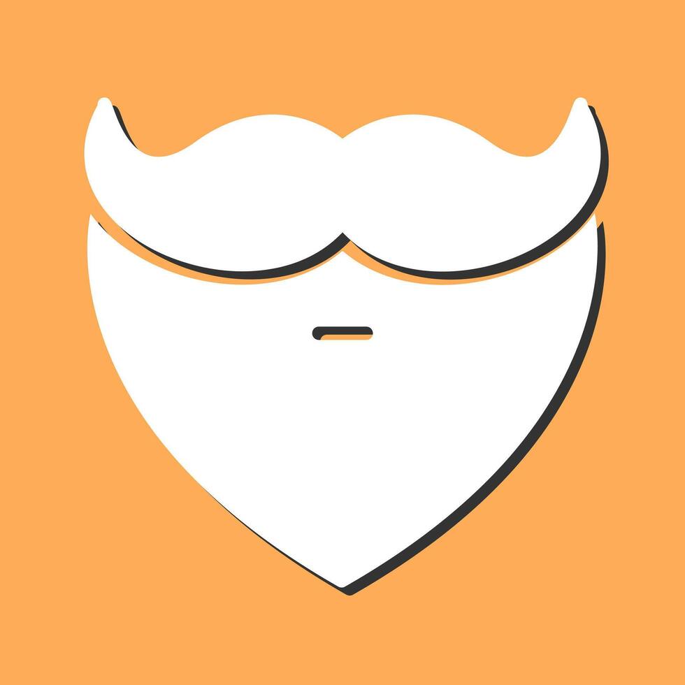 baard en snor ik vector icoon