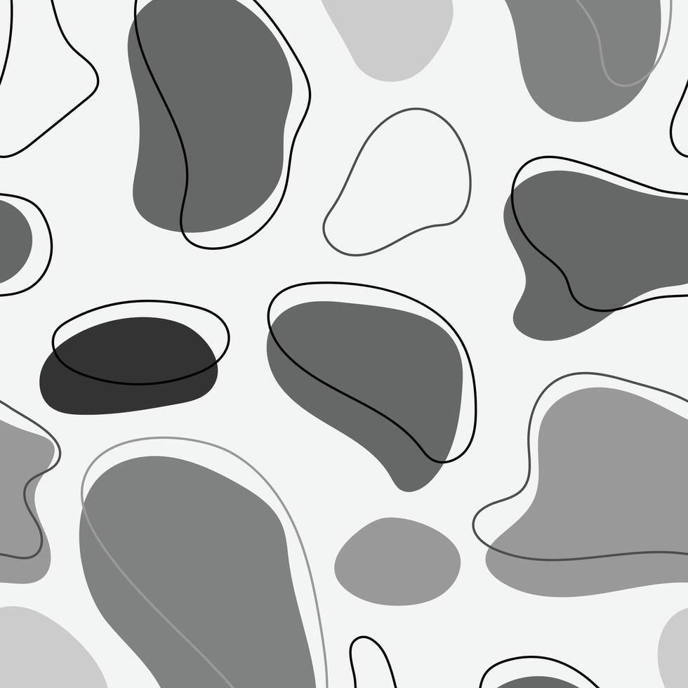 abstract biologisch vorm naadloos patroon. elegant en minimalistische structuur ontwerp. vector illustratie
