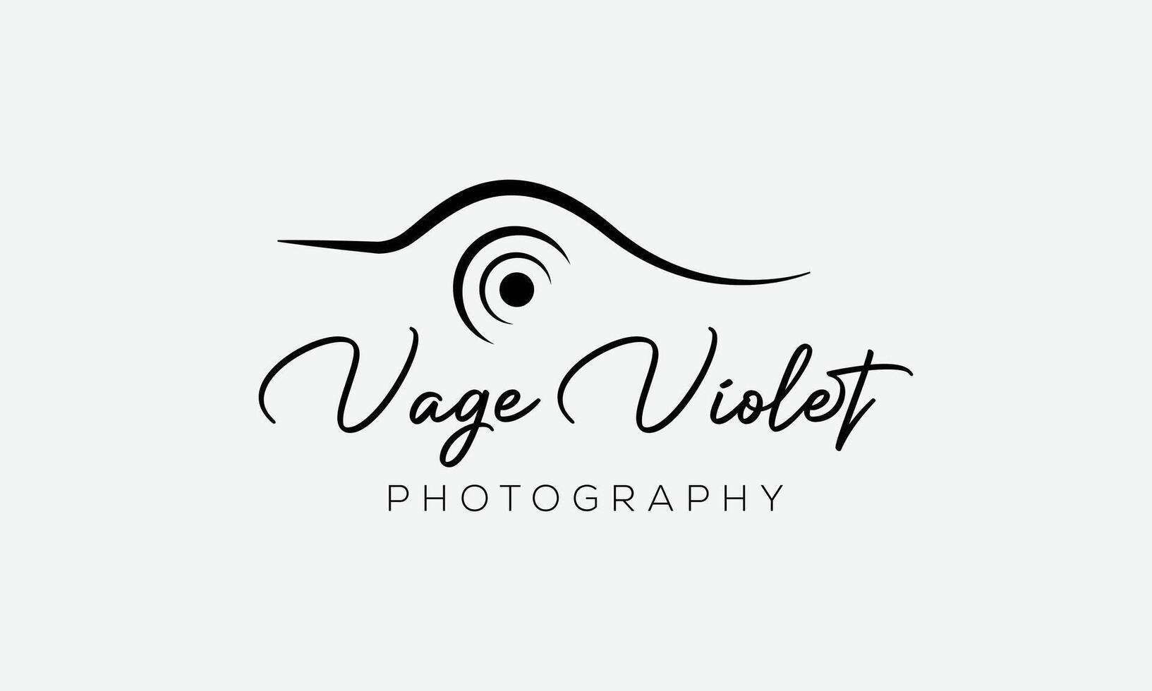 camera logo, modern fotografie handtekening logo icoon vector