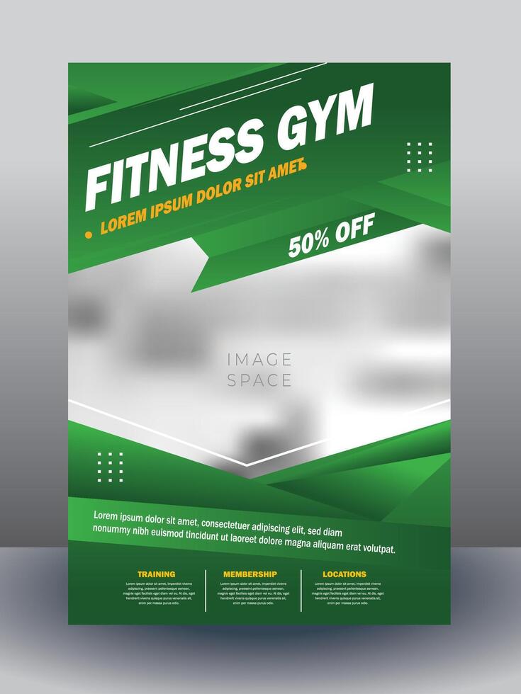 sportschool fitness sociale media postsjabloon vector