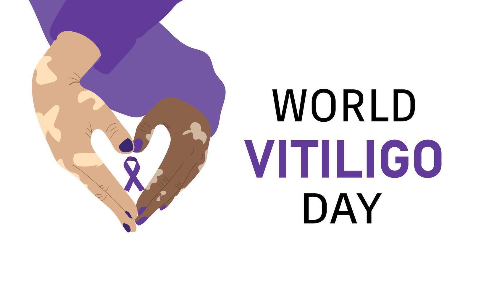 wereld vitiligo dag vector
