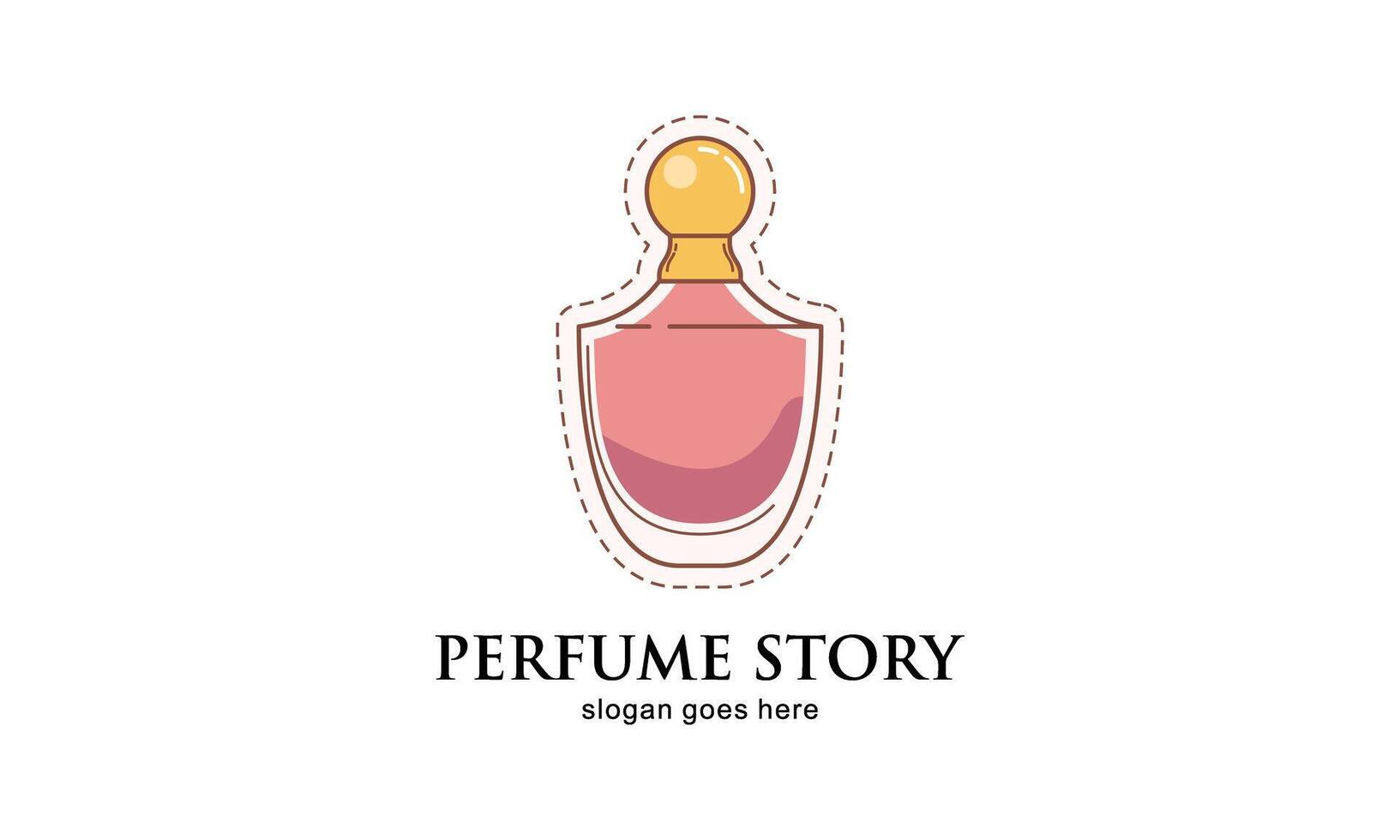 klassiek parfum goud fles illustratie. aantrekkingskracht geur geïsoleerd icoon vector