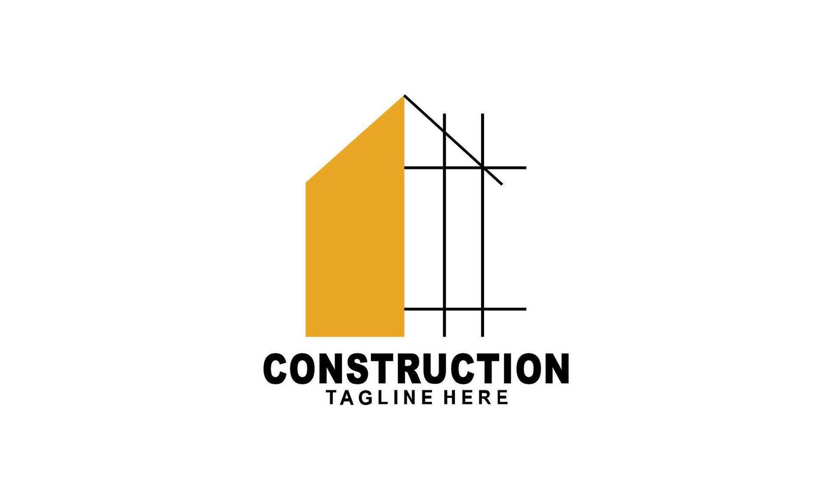 huis bouwen illustratie symbool logo ontwerp vector