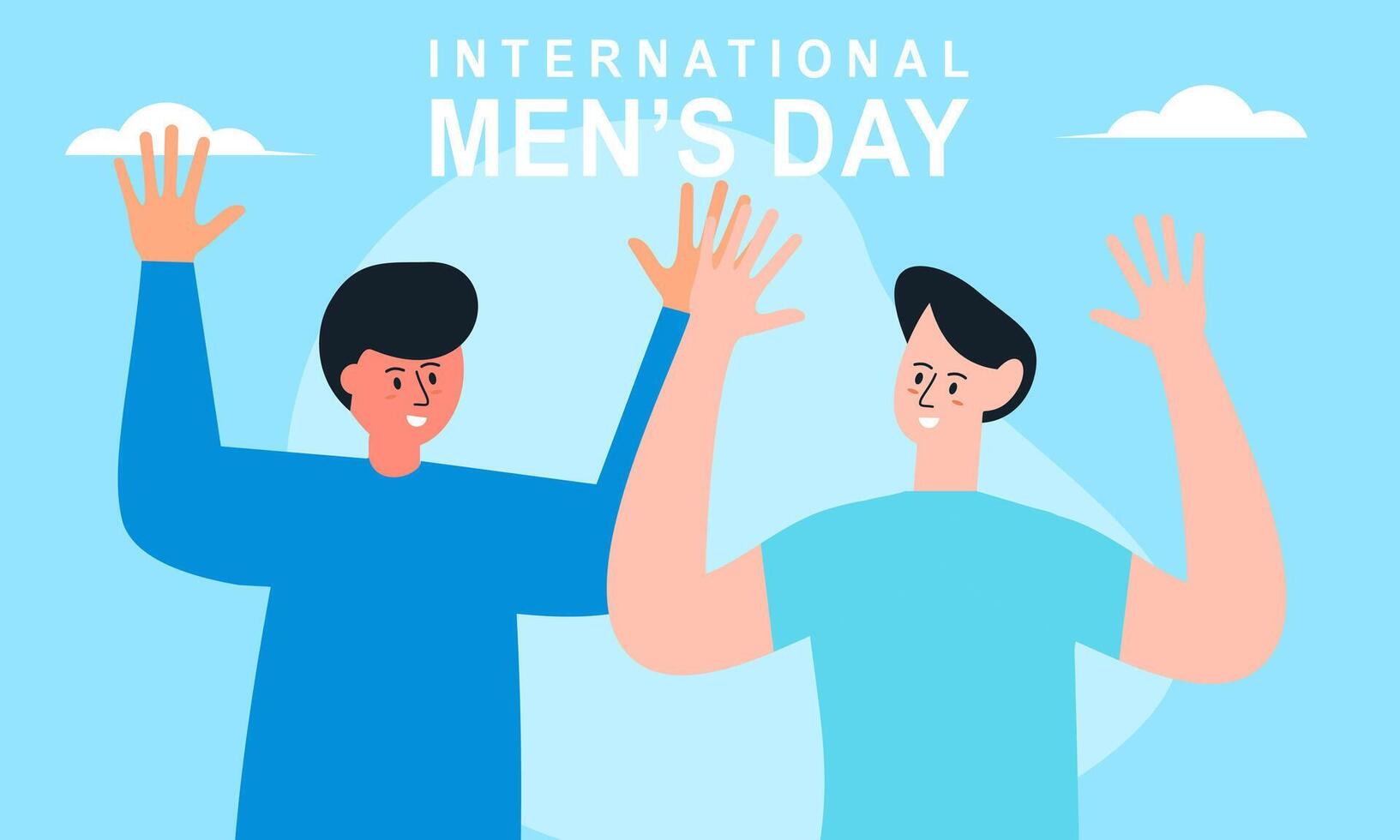 Internationale Mannen dag achtergrond vector