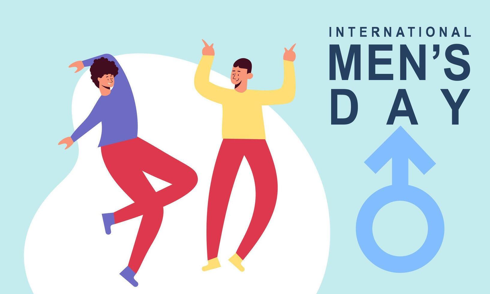 Internationale Mannen dag achtergrond vector