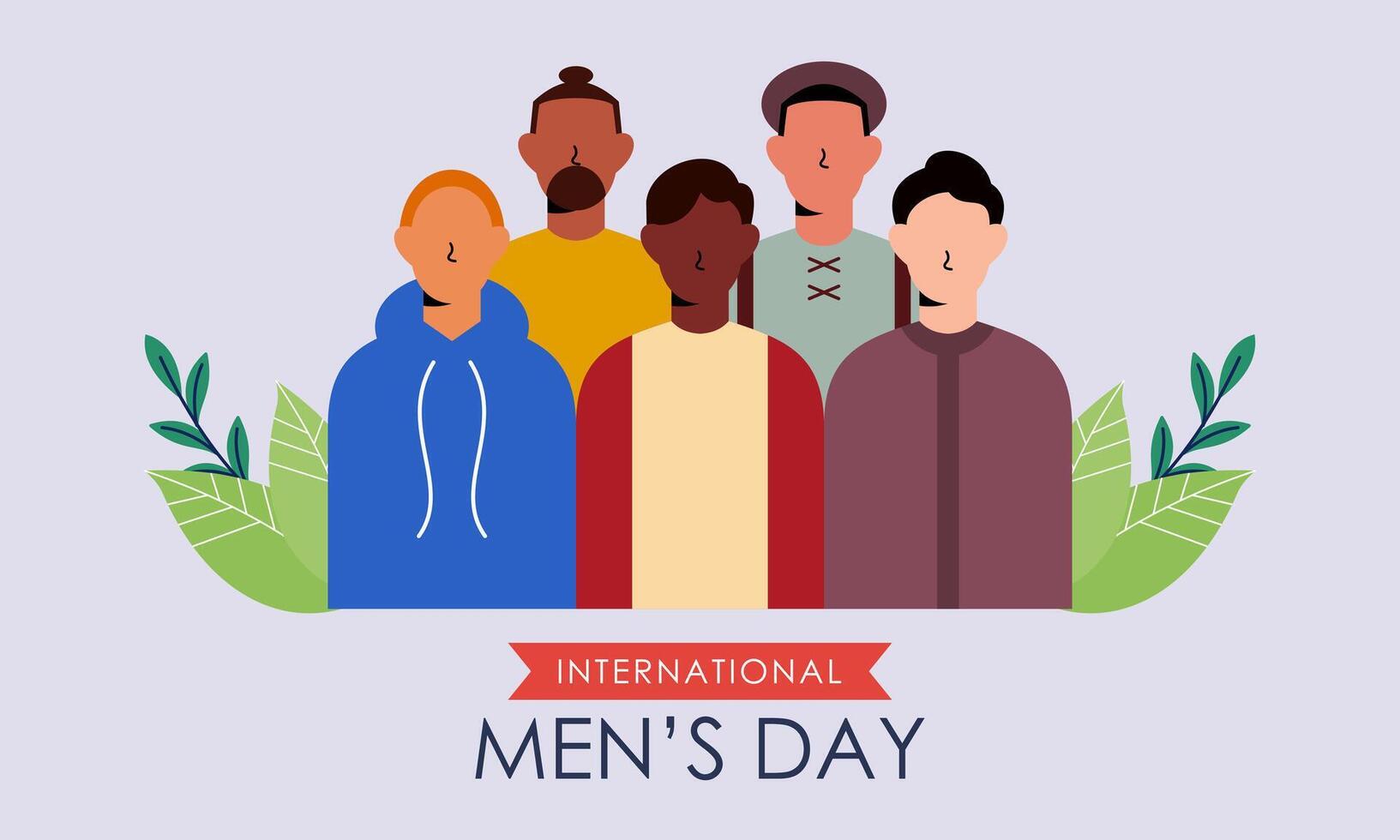 Internationale Mannen dag achtergrond vector