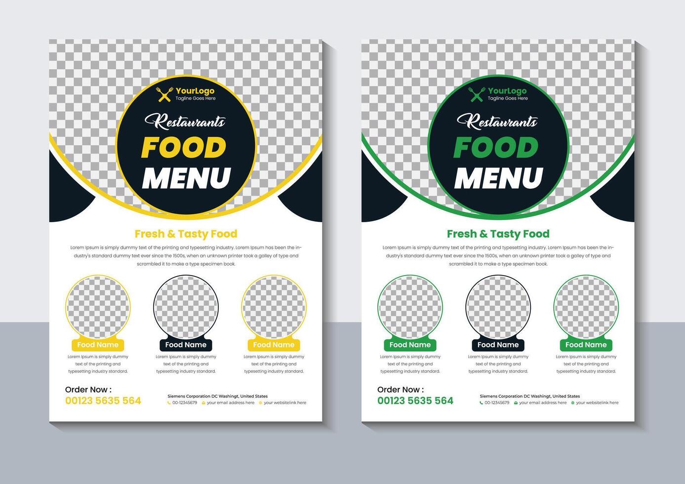 creatief restaurant folder ontwerp, voedsel folder Sjablonen, vrij vector