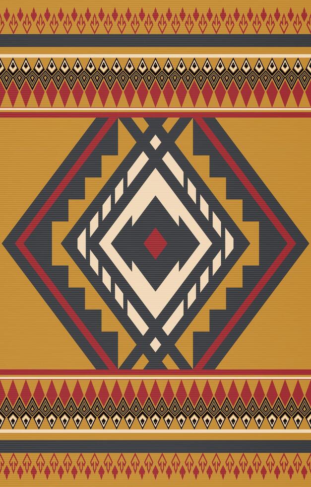 inheems Amerikaans patroon Indisch ornament patroon meetkundig etnisch textiel structuur tribal aztec patroon Navajo Mexicaans kleding stof naadloos vector decoratie