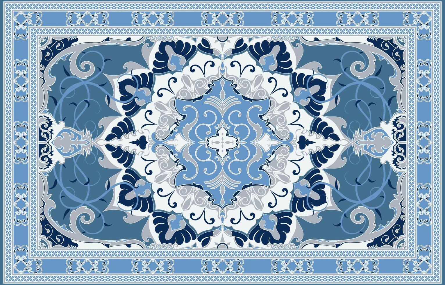 Perzisch tapijt decoratief elementen Arabisch decoratief tapijten mooi ontwerpen voor tapijten, tapis, yoga matten. vector