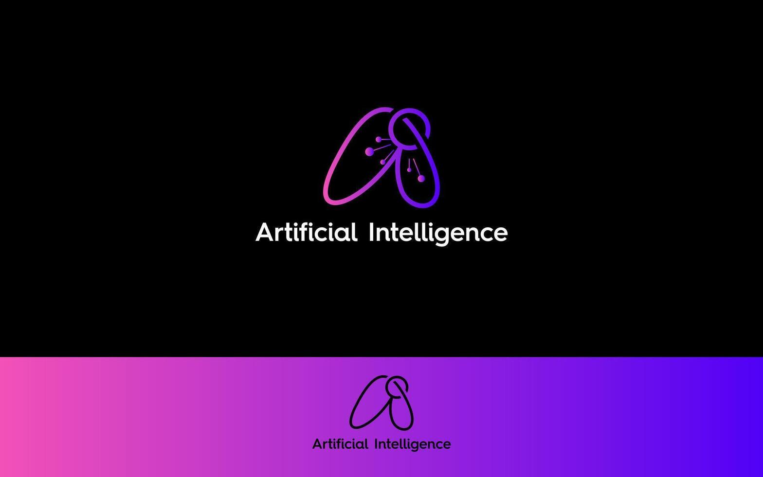 brief ai modern en gemakkelijk logo ontwerp vector