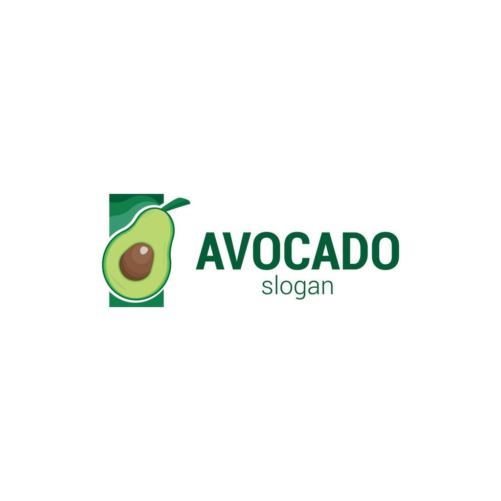vector creatief avocado logo ontwerp sjabloon.