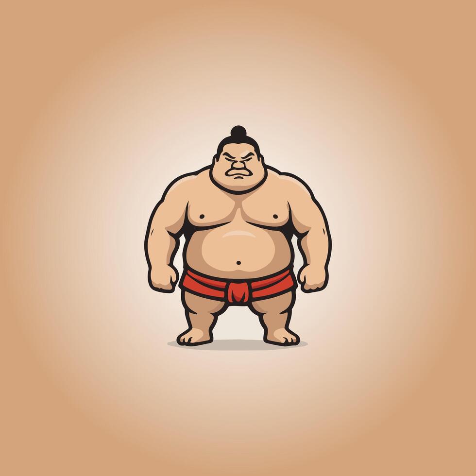 logo sumo karakter icoon vector