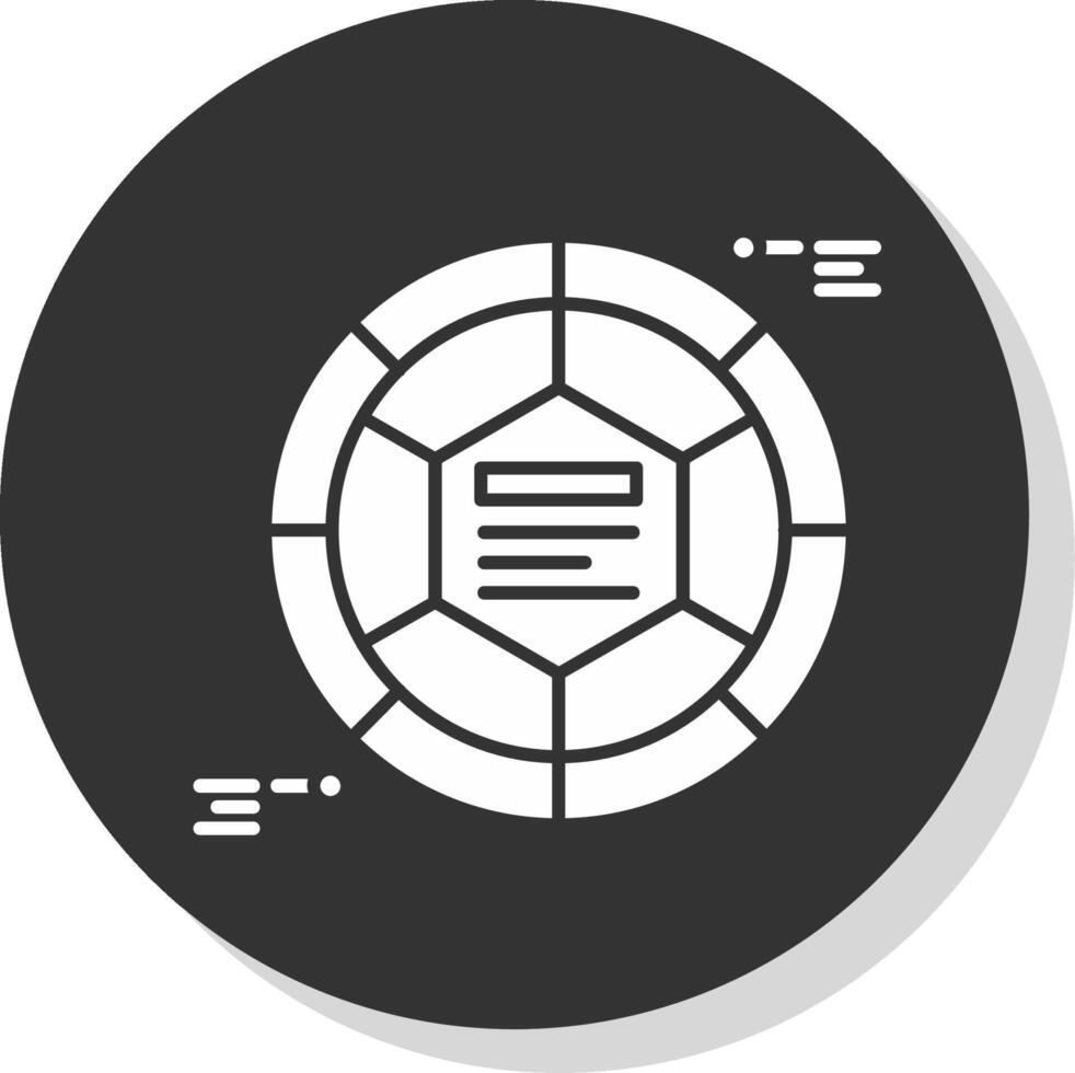 infographic elementen glyph grijs cirkel icoon vector