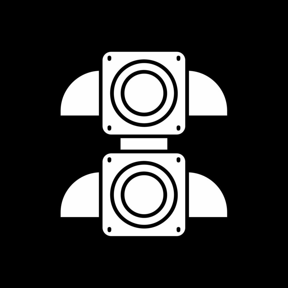 stoplicht glyph omgekeerd pictogram vector