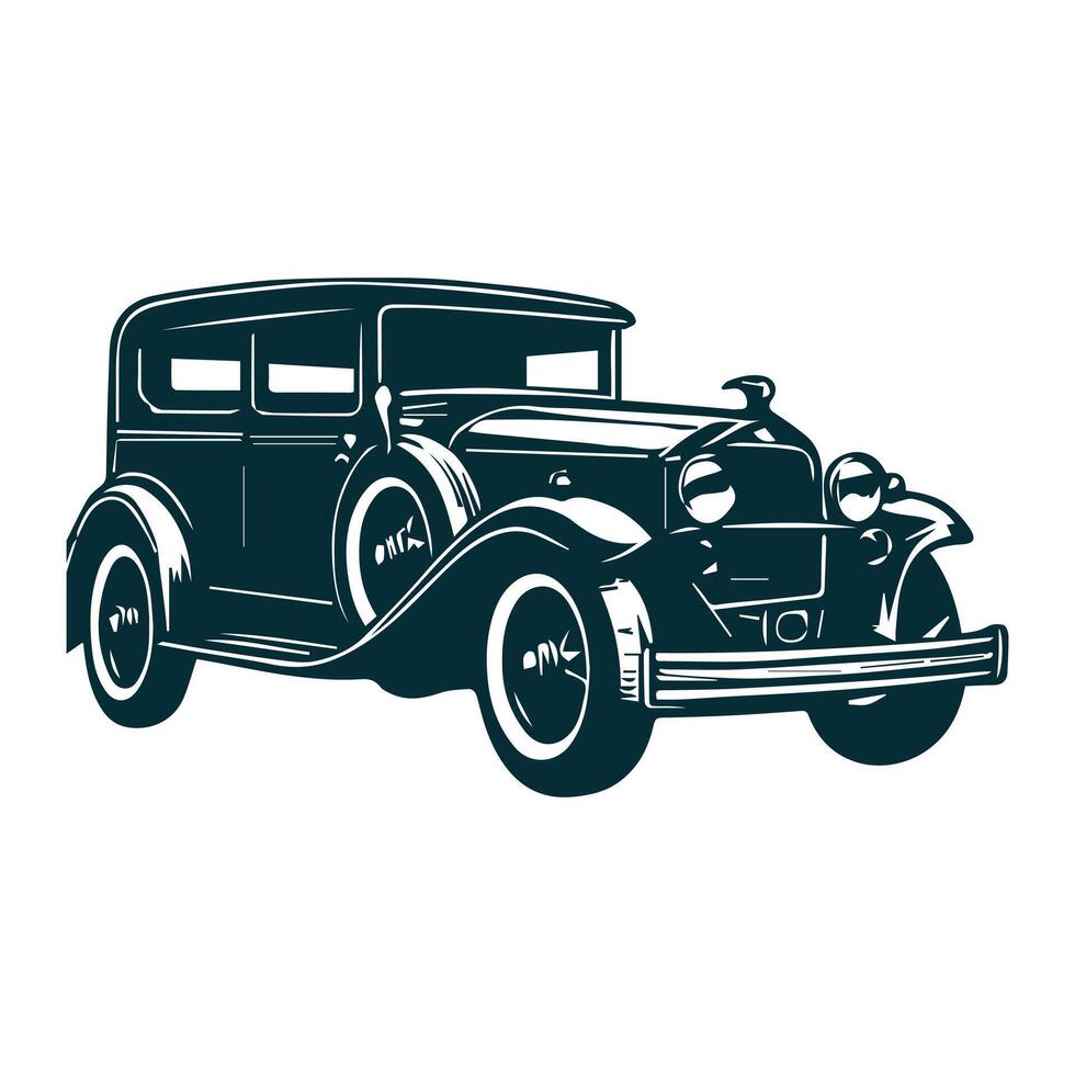 vintage auto vectorillustratie vector