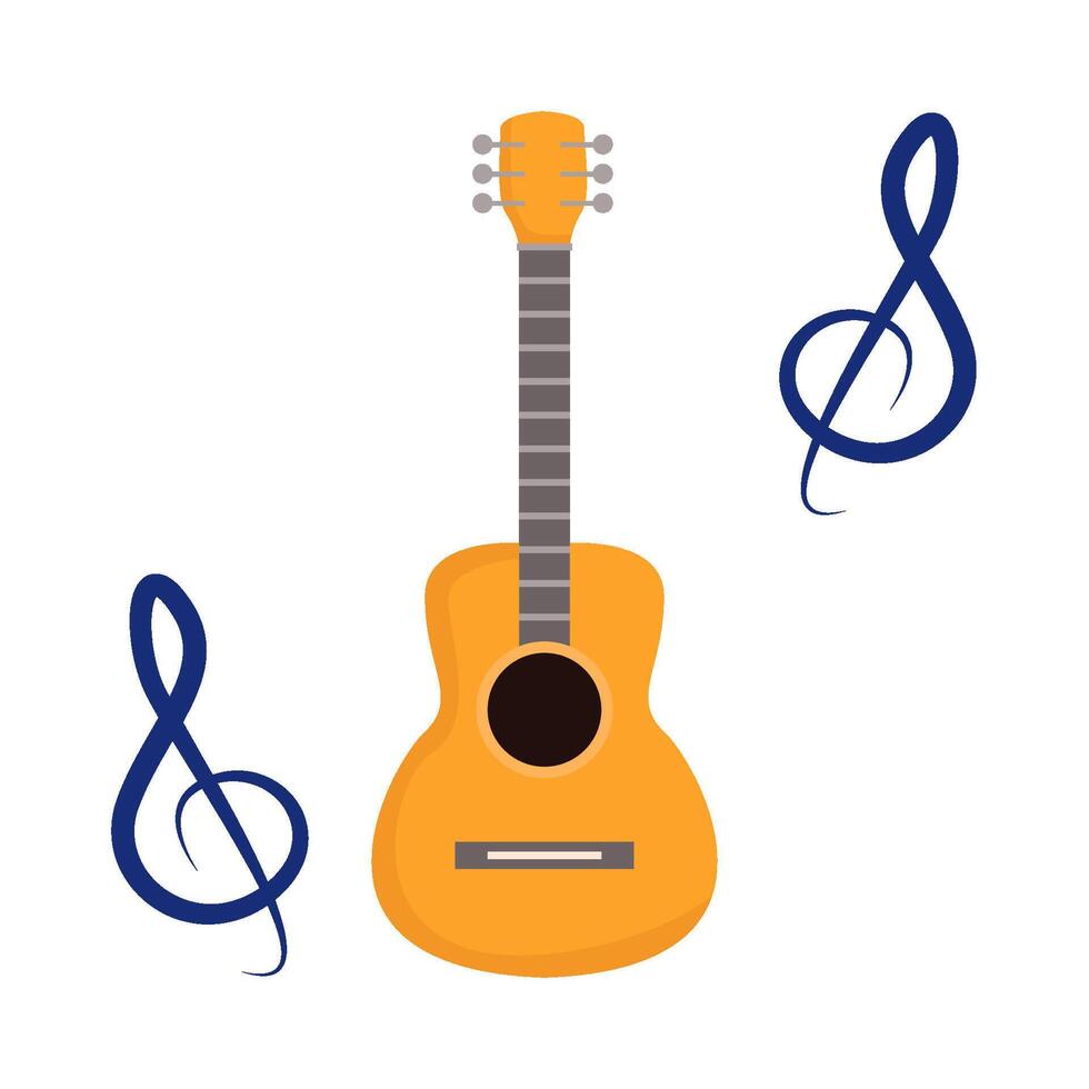 illustratie van gitaar vector