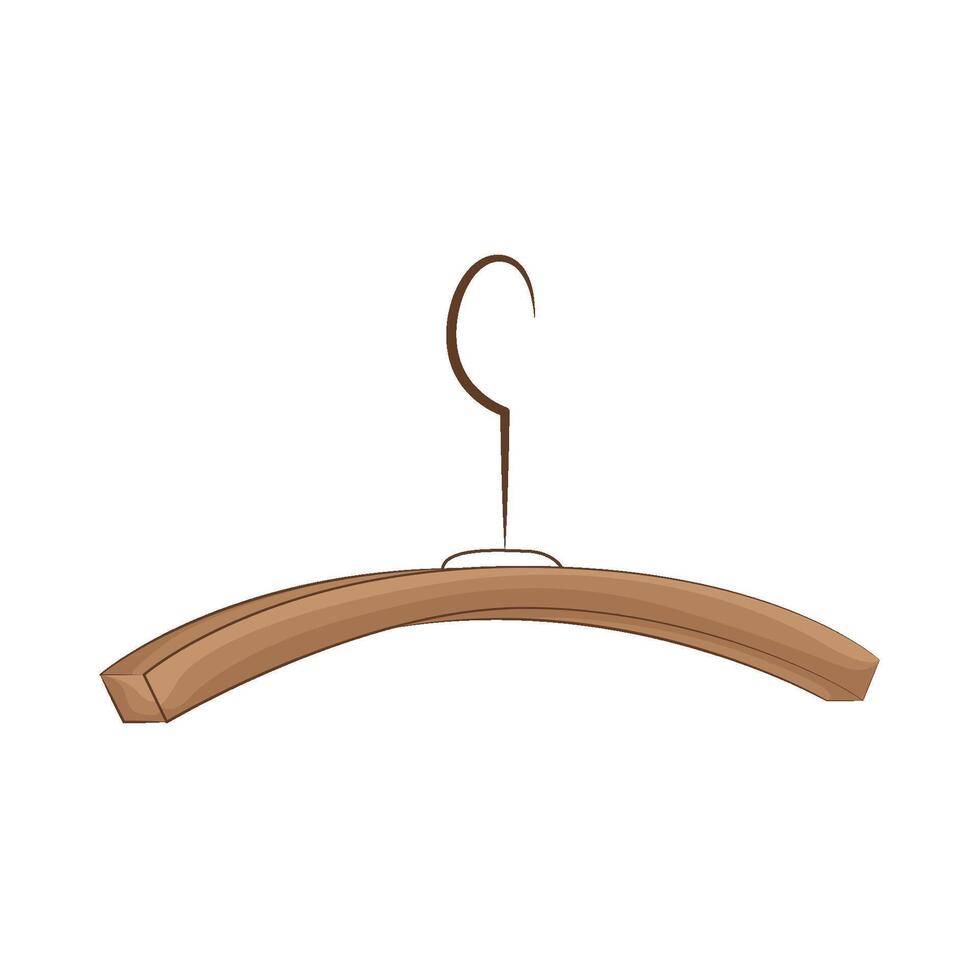 illustratie van kleren hanger vector