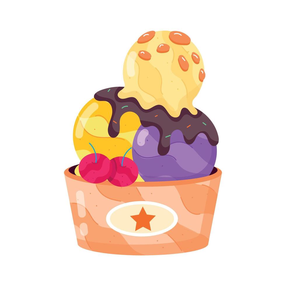 melk desserts vlak stijl stickers vector