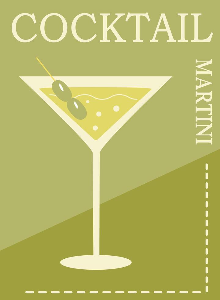 vector illustratie van zomer cocktails. icoon, logo reclame folder voor bars en cafés.