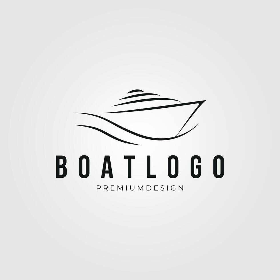 luxe boot lijn kunst logo vector, illustratie ontwerp, minimalistische logo ontwerp vector