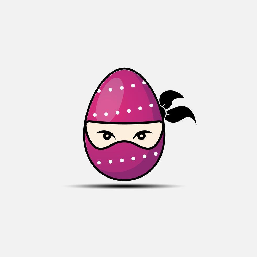 ontwerp vector Pasen Ninja ei logo icoon element vector