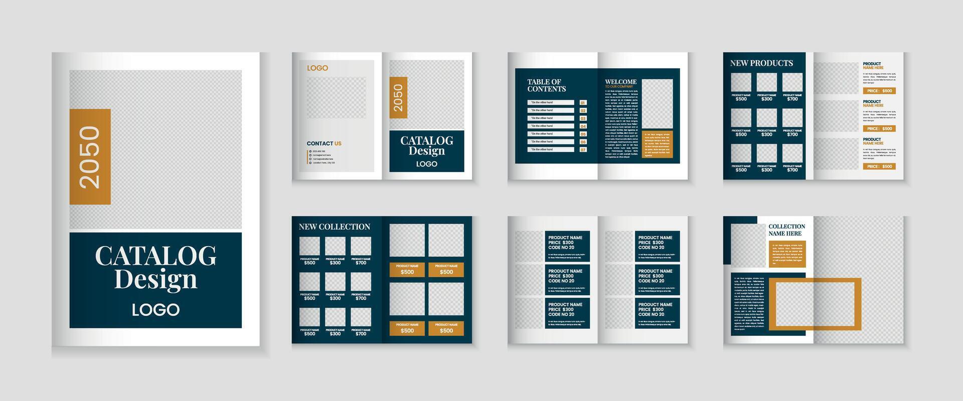 catalogus ontwerp of 12 Pagina's Product catalogus sjabloon ontwerp vector