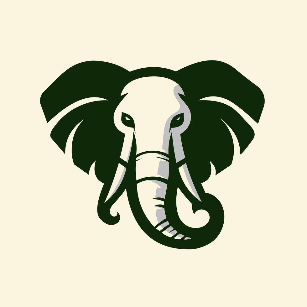 monochroom olifant logo, gemakkelijk minimalistisch, vector illustratie, heel geschikt voor een merk of Product logo,