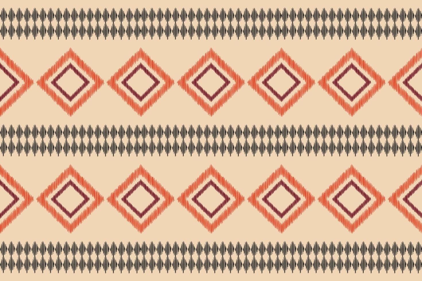 traditioneel etnisch ikat motief kleding stof patroon achtergrond meetkundig .Afrikaanse ikat borduurwerk etnisch patroon bruin room achtergrond behang. abstract,vector,illustratie.textuur,frame,decoratie. vector