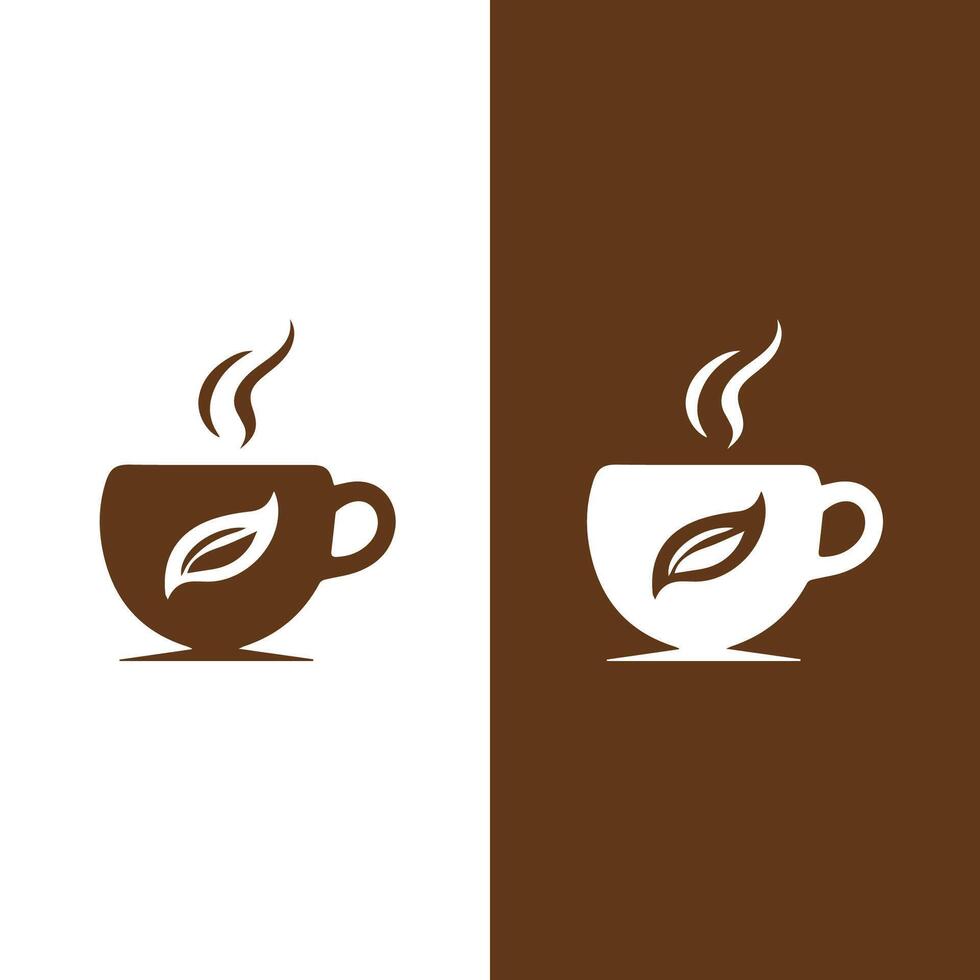 koffie logo idee vector