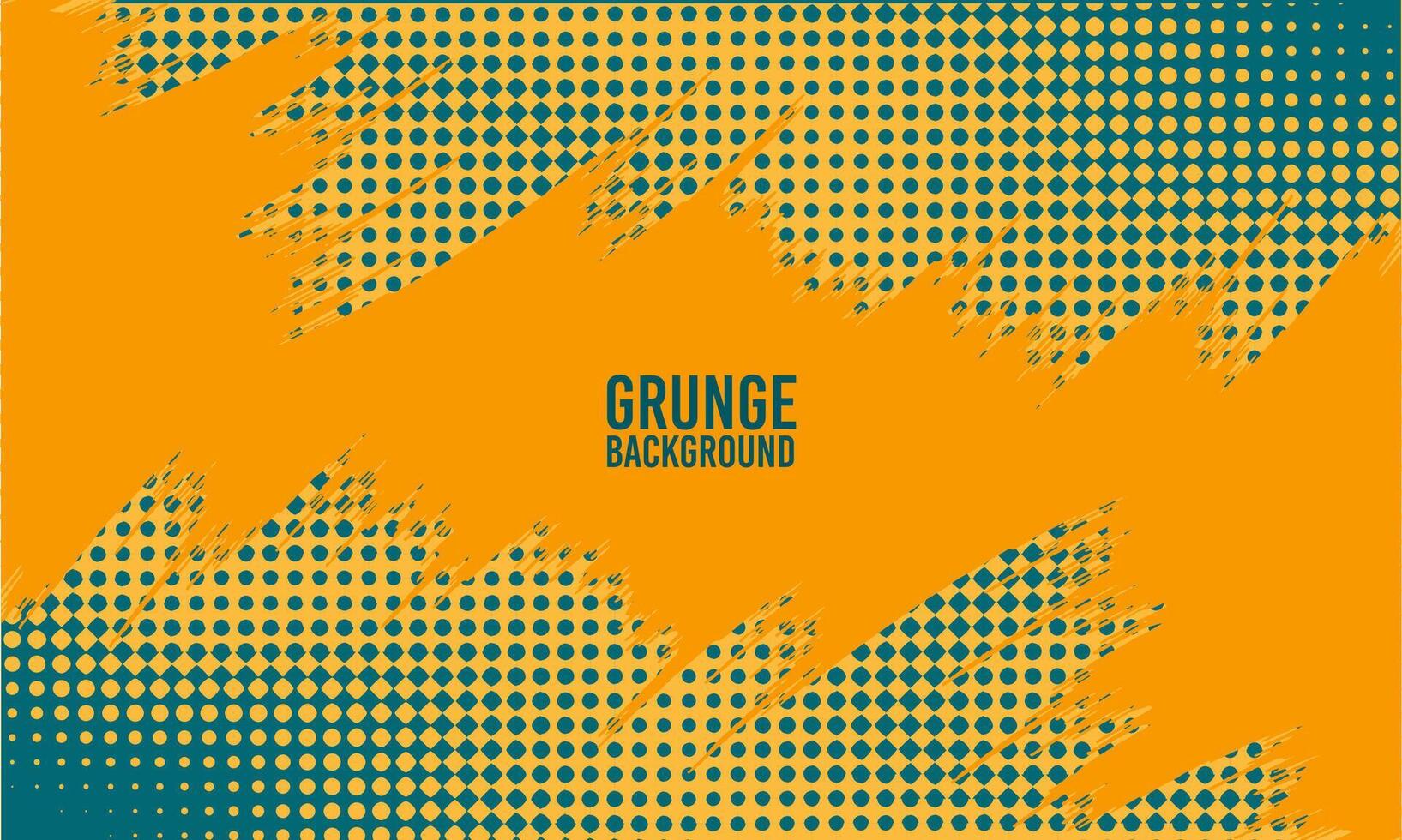 grunge achtergrond met oranje en blauw dots vector