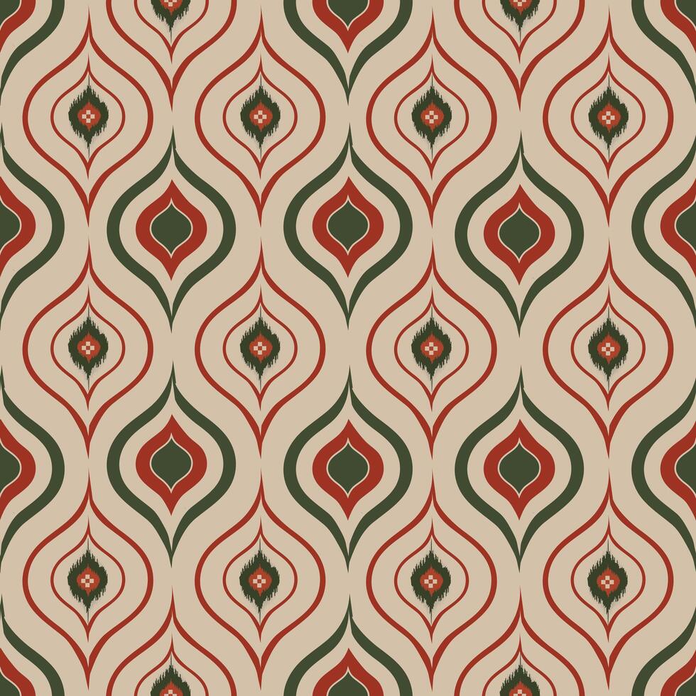 naadloos abstract getextureerde achtergrond. ikat etnisch patroon vector