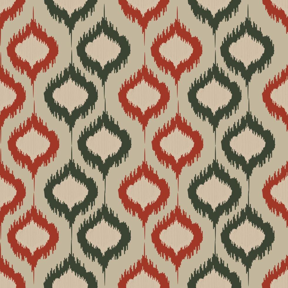 naadloos ikat etnisch patroon. abstract getextureerde achtergrond vector