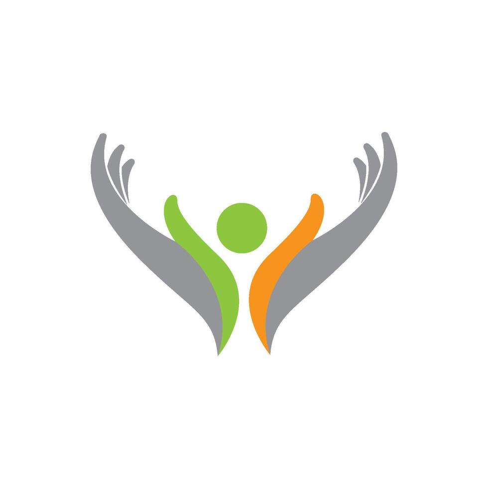 hand- zorg logo icoon vector